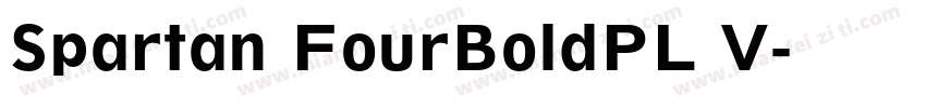 Spartan FourBoldPL V字体转换